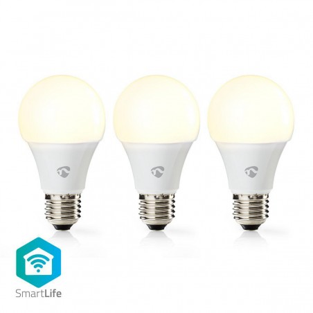 Ampoule LED Intelligente Wi-Fi | Blanc Chaud | E27 | Lot de 3