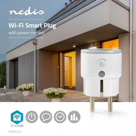 Prise Wi-Fi Intelligente | Moniteur de Puissance | France Type E | 10 A