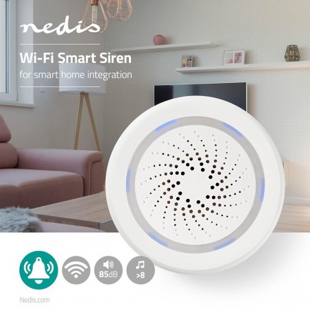 Sirène Wi-Fi Intelligente | Alarme ou Sonnerie | 85 dB