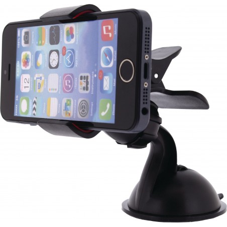 Support téléphone Fenêtre et Tableau de Bord de Voiture Noir