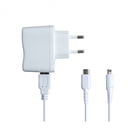 DS MULTI Chargeur secteur + Cable USB 1M blanc AC Adaptor + USB