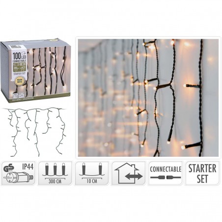 LUMIÈRES ICICLE DE NOËL CONNECTABLES