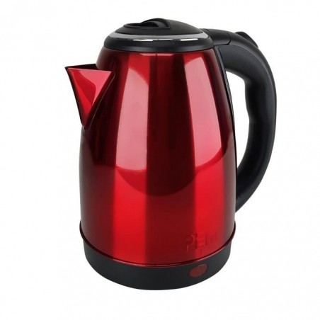 Bouilloire en inox Rouge - 1500W Capacité 1.8L