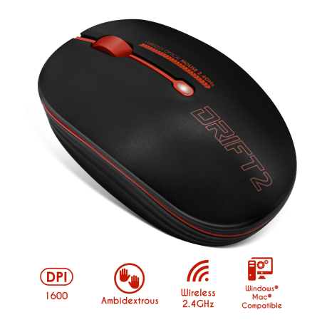 Souris wireless Drift 2 Red