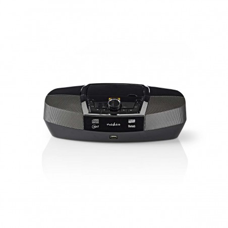 RADIO FM Boombox 12 W  Bluetooth® Lecteur de CD / Radio FM / USB / Aux | Noir