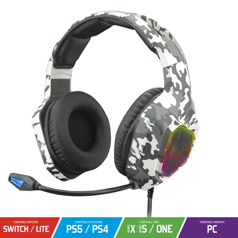Casque Gamer Nintendo switch PS4 Xbox one camouflage avec micro