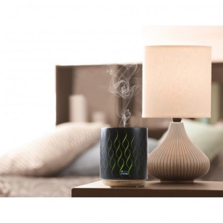 Diffuseur d'huile essentielle humidificateur d'air 200 ml couleur LED ceramique