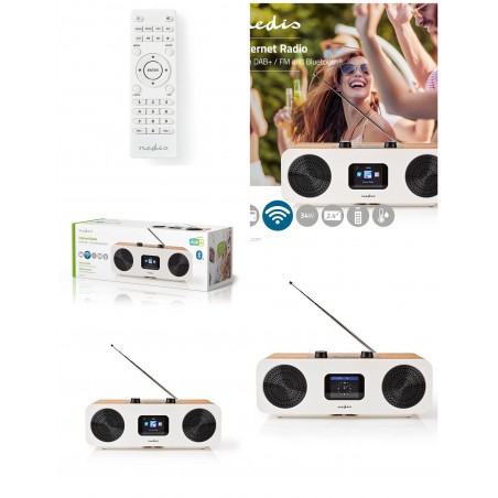 Radio Wi-Fi internet Conception de table Bluetooth Wi-Fi DAB+ FM Internet 2.4 " Écran couleur