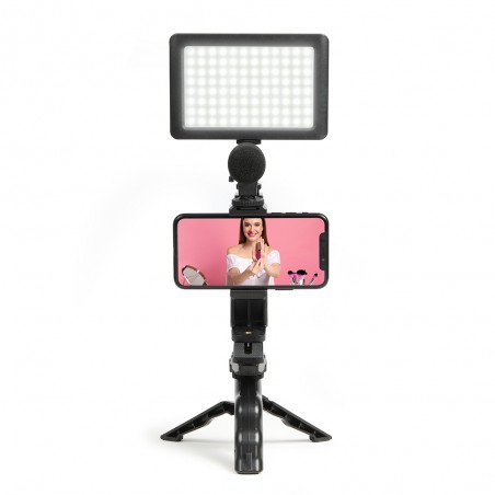 Kit vidéo vlogging en plastique noir