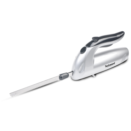 Couteau électrique blanc 150 W avec Lame Inox