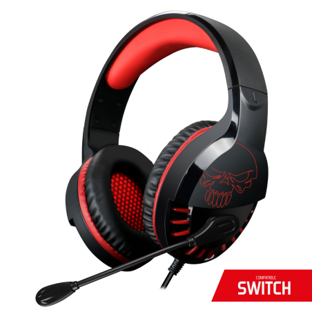 Casque Gamer | Arceau | Basses Puissantes | Voyant LED | Connecteurs USB et 3,5 mm