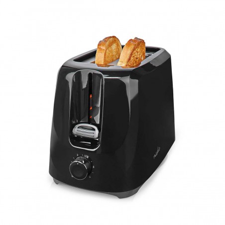 Grill pain 2 Emplacements, Thermostat réglable: 6, noir / 700 W