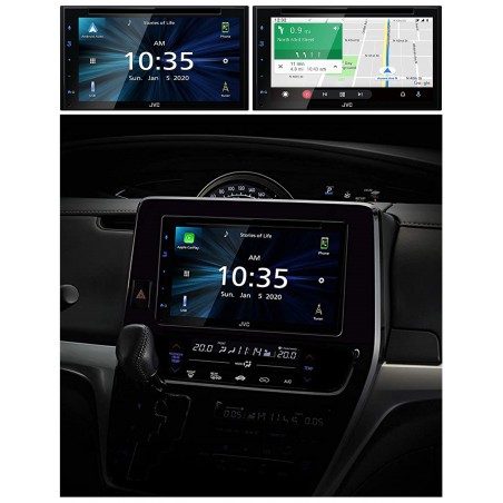 Autoradio 2 DIN 6,8″ Bluetooth avec Apple CarPlay et Android Auto