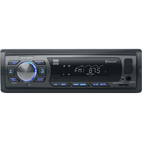 Auto Radio 120 W – Bluetooth Tuner PLL FM Stéréo USB Lecteur Carte AUX 4 × 30 W