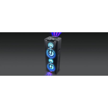 Enceinte portable Double Bluetooth CD – BT/CD/AUX/USB – 1 000 W – micro + télécommande