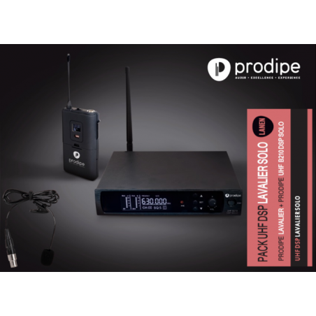 Micro sans fil Serre tête Pro UHF B210 DSP Lavalier SOLO 50 Fréquences
