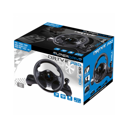 Volant et pédales de jeu Vidéo SUPER DRIVE Pro G5