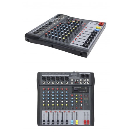 Able de mixage + Enregistreur Pro 8 canaux USB V2