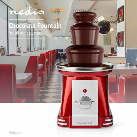 Fontaine à Chocolat 90 W 320 mm rouge-blanc Cascade à chocolat