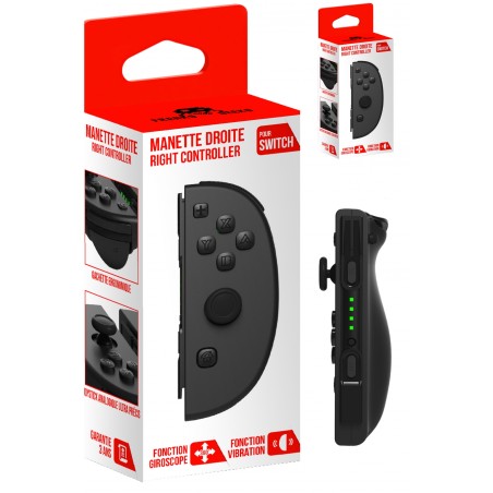 Manette Droite Switch iiCon Joycon noire V2 pour Nintendo Switch