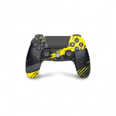 Manette PS4 Bluetooth jaune et noire pour PlayStation