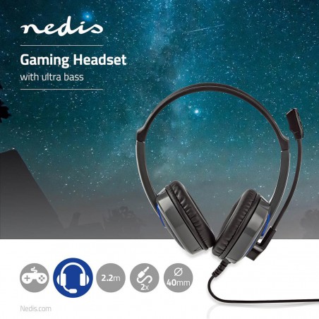 Casque gamer, Tour d'oreille, Microphone, Connecteurs 3,5 mm