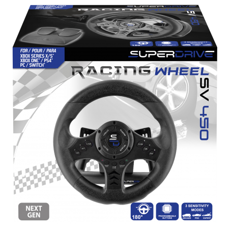 Volant et pédales de jeu Vidéo Race Pro SV450