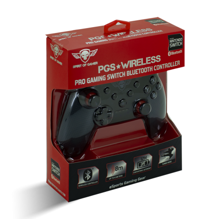 Pack manette Switch filaire Nintendo Pro gaming Spirit of gamer + casque Switch orange Pro-SH3 Switch EDITION