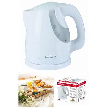 Bouilloire blanche 1,6 L Sans Fil 2 200 W Arrêt automatique blanche