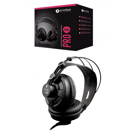 Casque sono Audio Studio professionnel Pro 880 noir casque filaire 3.5MN + ADAPTATEUR 6.35MN
