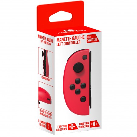 Manette Gauche Switch iiCon Yoycon rouge V2 pour Nintendo Switch let’s go