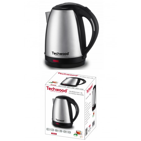 Bouilloire Inox 1,8 L grise Inox Sans Fil 1,8 Litre