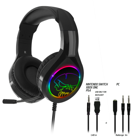 Casque gamer Spirit of gamer Pro-H8 RGB/ PS5 – PS4