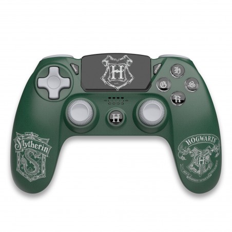 Manette PS4 Bluetooth Harry Potter Serpentard verte lumineuse 3.5 jack