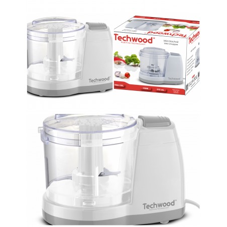 Mini Hachoir blanc 150 W Lames en Inox