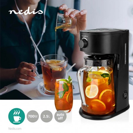 Machine à Café et à Thé Glacés Filtre a café 2,5 L, 6 tasses noir Anti goutte
