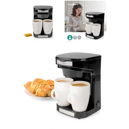Cafetière électrique 2 tasses Duo 2 × 0,25 L Filtr
