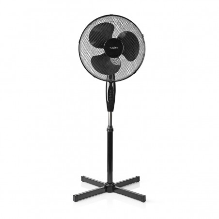 Ventilateur sur pied, 3 Vitesses, Oscillation, 45 W, Hauteur réglable