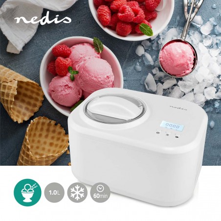 Sorbetière électrique 100 W + Compresseur intégré