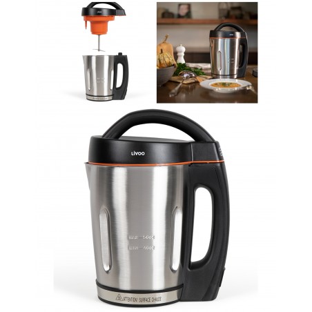 Blender Chauffant Inox 1,6 L avec 3 Programmes