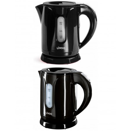Bouilloire électrique 0,8 L noir élégante Protection