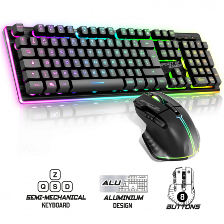 Pack gamer noir Sans fil sans fil Spirit of gamer