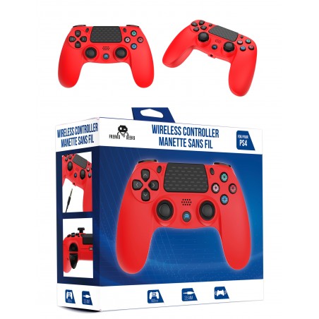 Manette PS4 Bluetooth rouge pour PlayStation