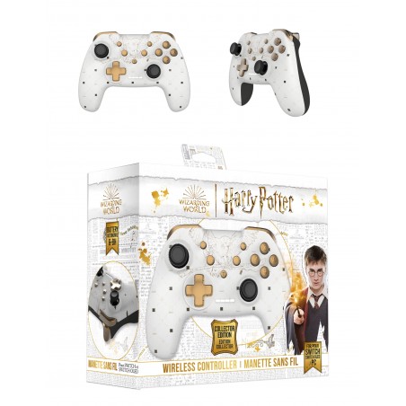 Manette Switch Bluetooth sans fil Harry Potter blanche Hedwige Nintendo Switch + casque gamer