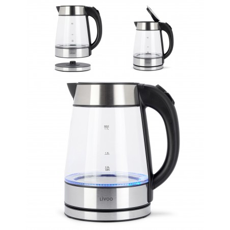 Bouilloire électrique 1,7 L Verre Transparent
