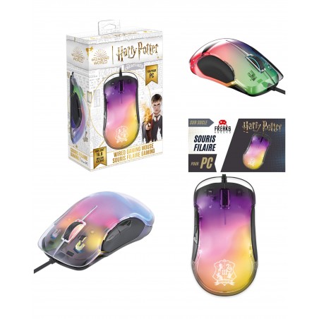 Souris filaire PC 7 200 ppp Harry Potter gaming USB 2.0 LED rétroéclairée