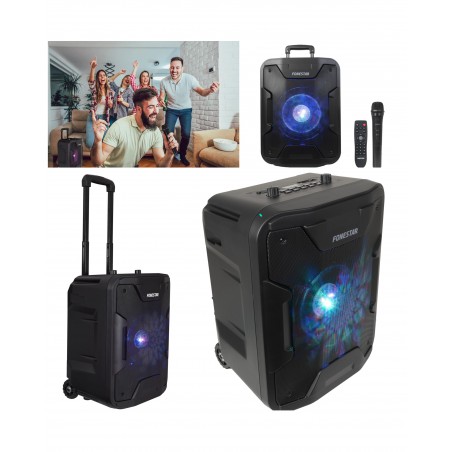 Enceinte sono portable Pro party karaoké Bluetooth 200 w USB TWS radio FM + micro