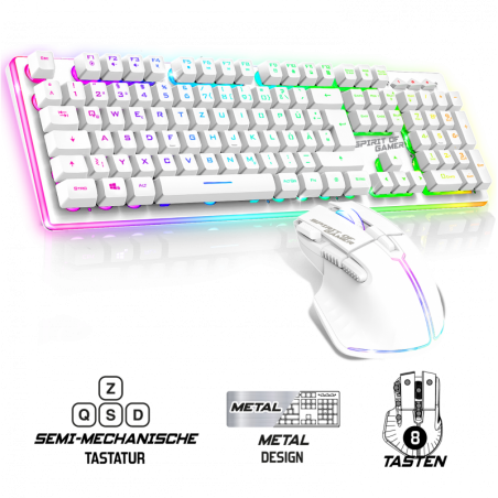 Pack gamer blanc sans fil