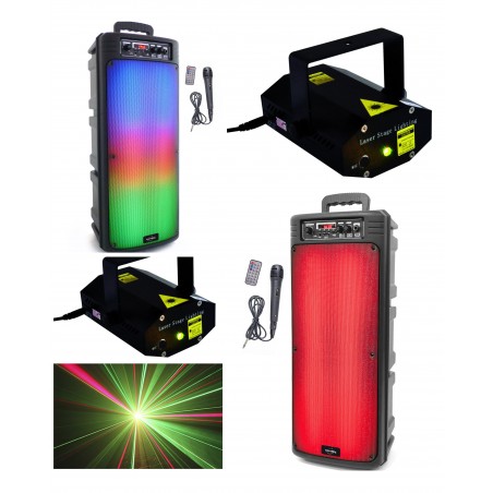 Enceinte sono portable party Bluetooth 800 w mobile USB TWS LED RGB msd