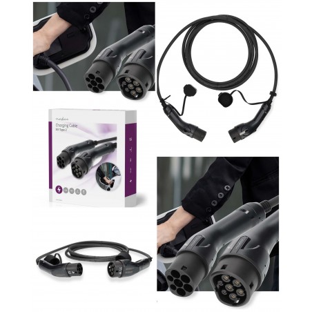Câble DE CHARGE VOITURE électrique portable Prise CEE 5,0 m pour Véhicule électrique de